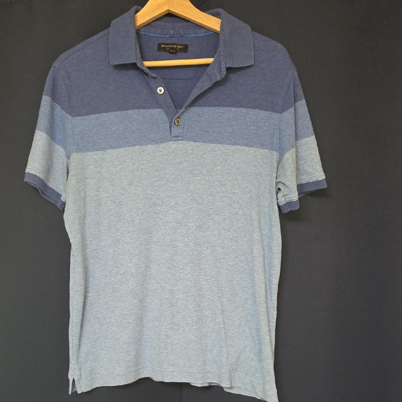 Banana Republic Other - Banana Republic Two-Tone Blue Stripe Polo